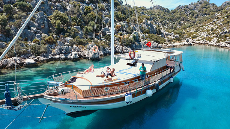 Gulet Charter Day Trips Kas Kalkan Turkey Luxury Private